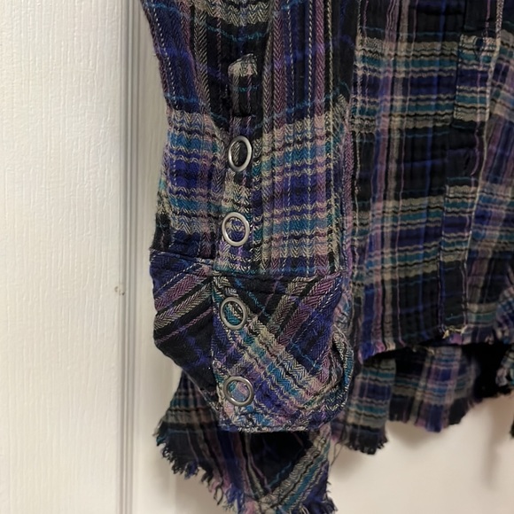 Free People Button down plaid top - Picture 5 of 6